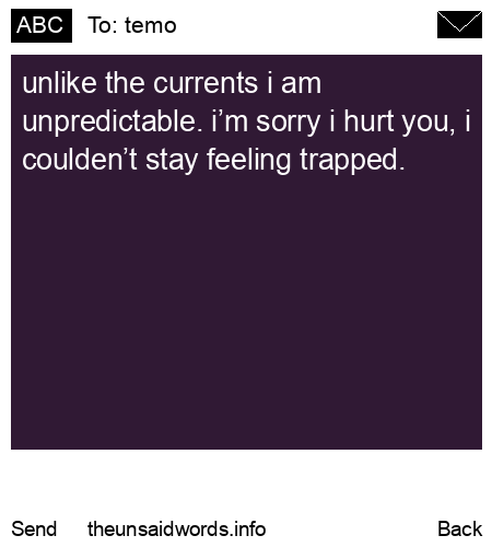 unsent message to temo