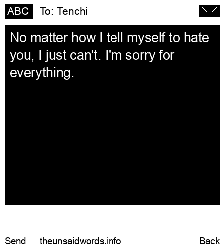 unsent message to Tenchi 