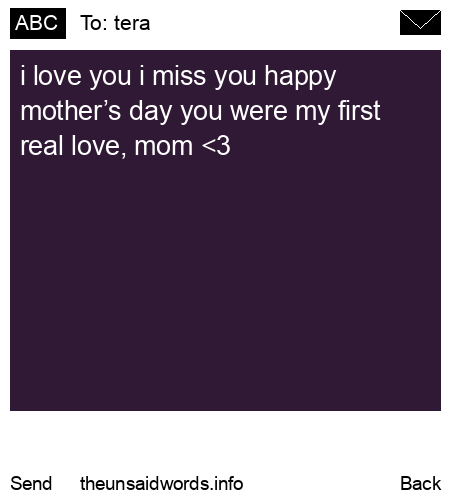 unsent message to tera