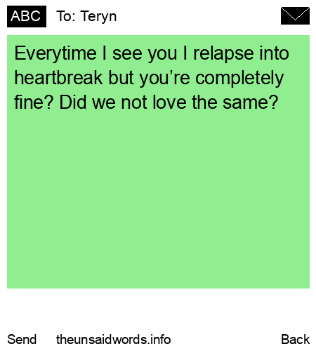 unsent message to Teryn 