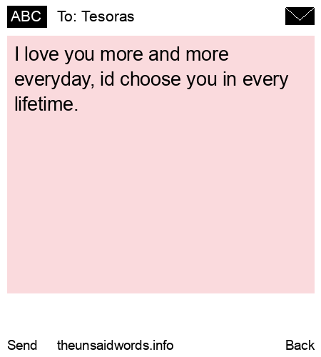unsent message to Tesoras 
