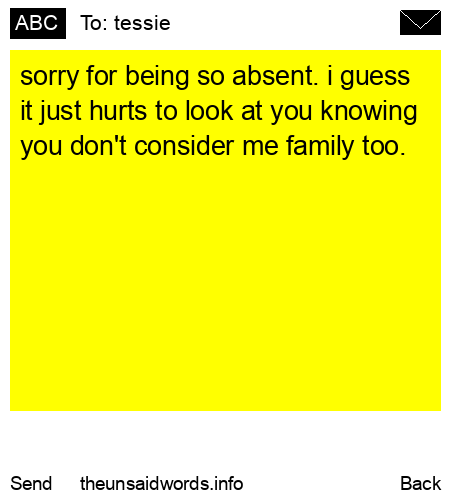 unsent message to tessie
