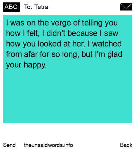 unsent message to Tetra