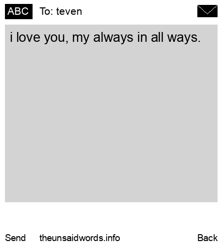 unsent message to teven