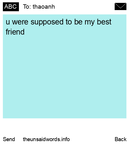 unsent message to thaoanh