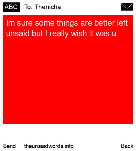 unsent message to Thenicha