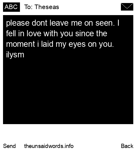 unsent message to Theseas