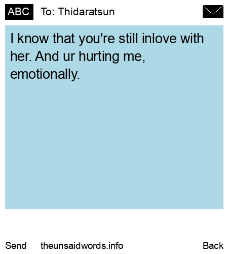 unsent message to Thidaratsun 