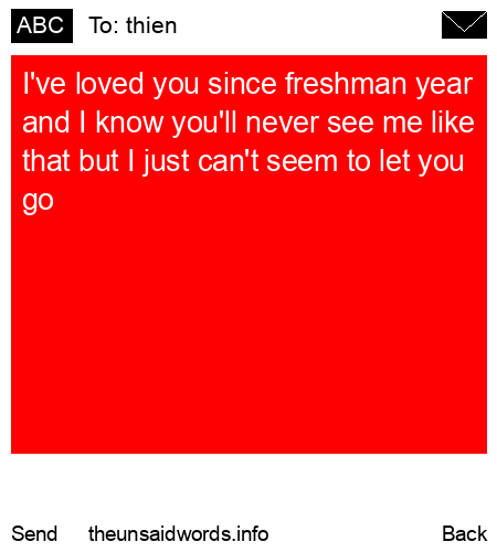 unsent message to thien