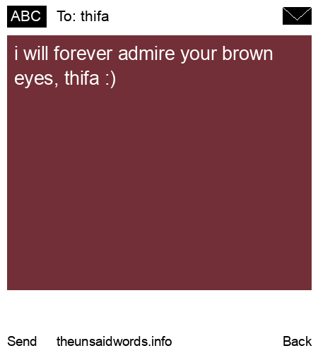 unsent message to thifa