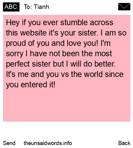 unsent message to Tianh