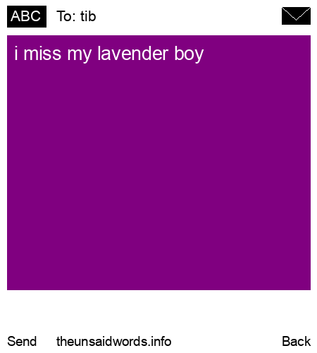unsent message to tib