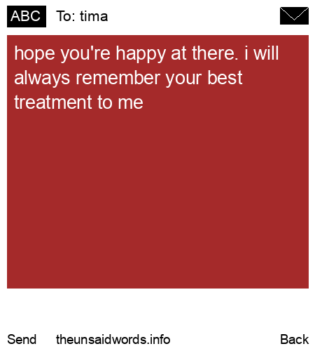 unsent message to tima