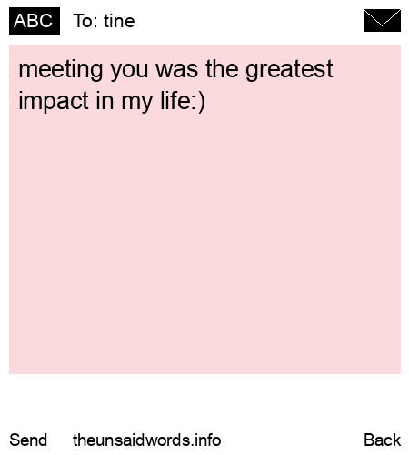 unsent message to tine