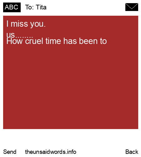 unsent message to Tita