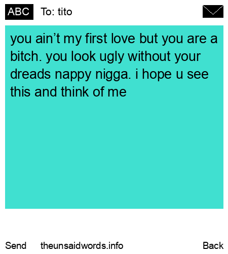 unsent message to tito
