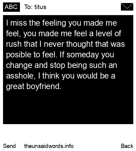 unsent message to titus