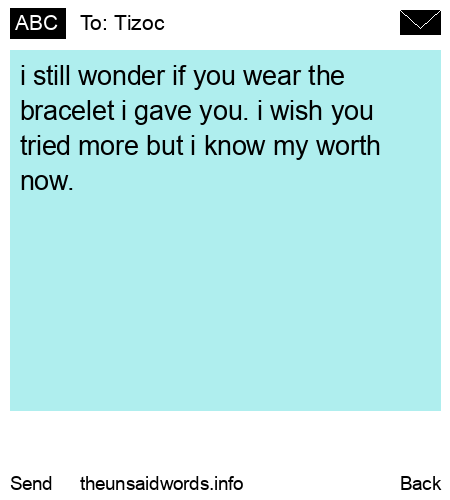 unsent message to Tizoc