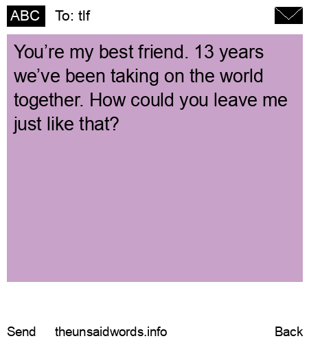 unsent message to tlf