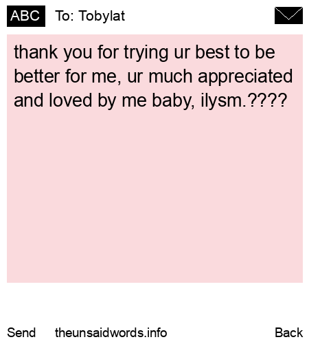 unsent message to Tobylat