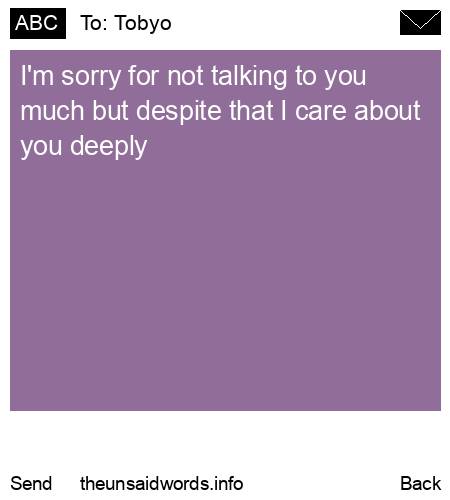 unsent message to Tobyo