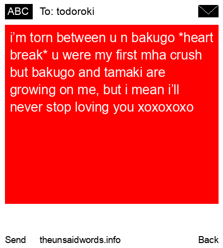 unsent message to todoroki