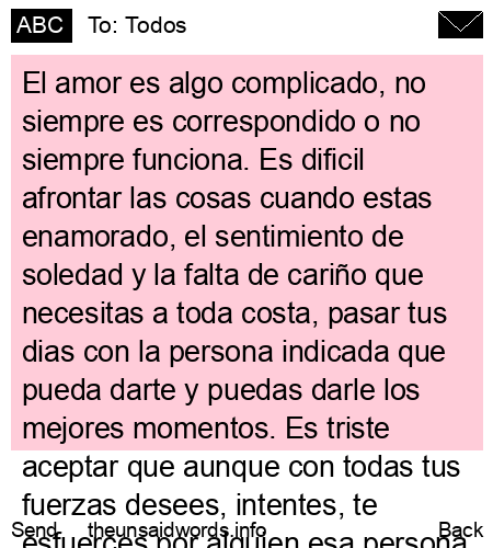 unsent message to Todos