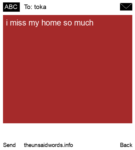 unsent message to toka