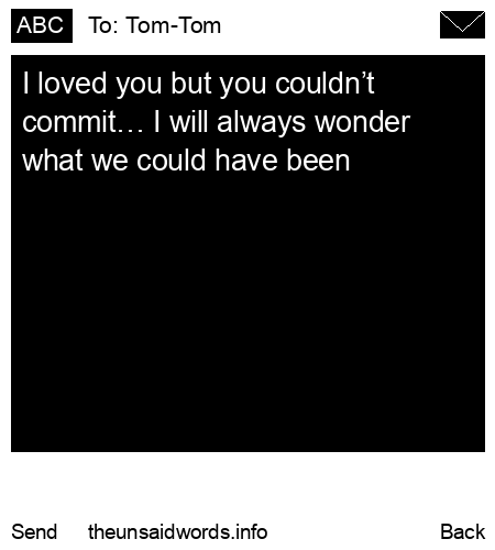 unsent message to Tom-Tom