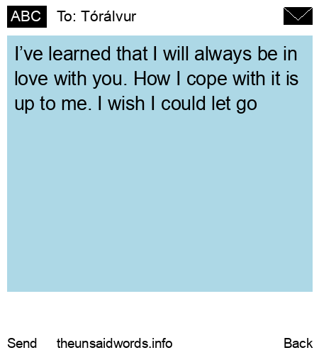 unsent message to Tórálvur