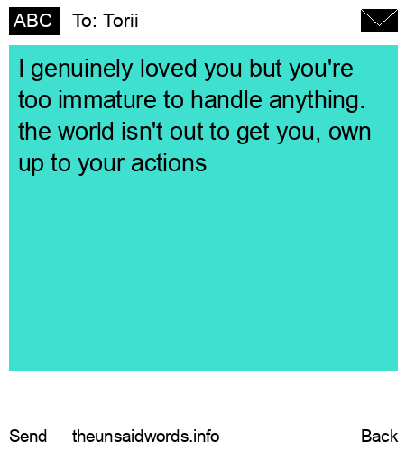 unsent message to Torii
