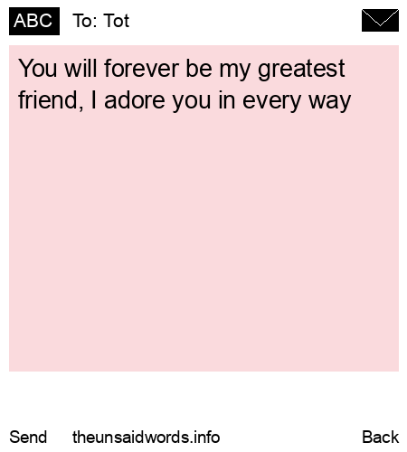 unsent message to Tot