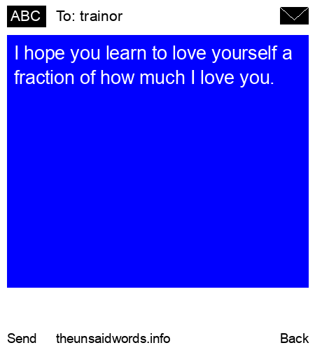 unsent message to trainor