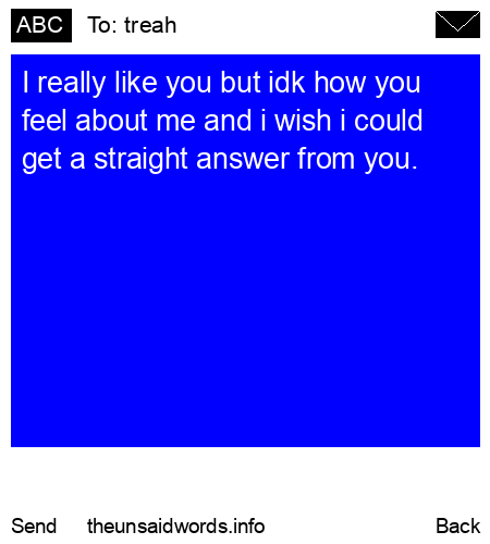 unsent message to treah