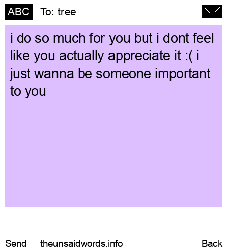 unsent message to tree