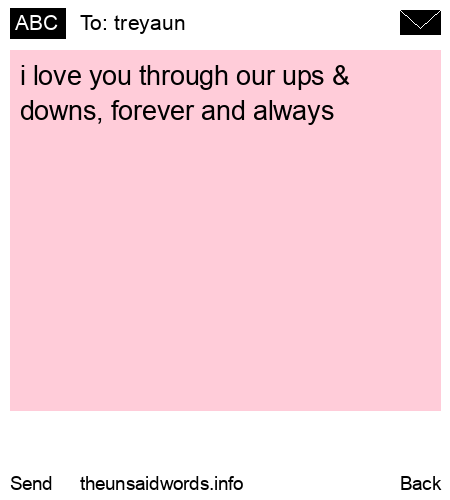 unsent message to treyaun