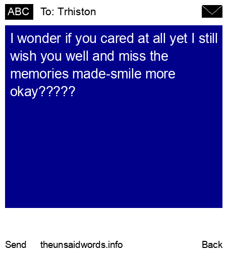 unsent message to Trhiston