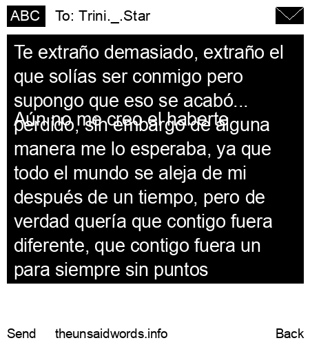 unsent message to Trini._.Star