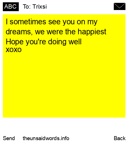 unsent message to Trixsi