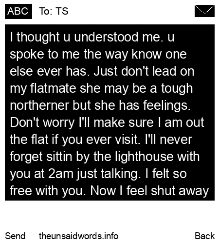 unsent message to TS