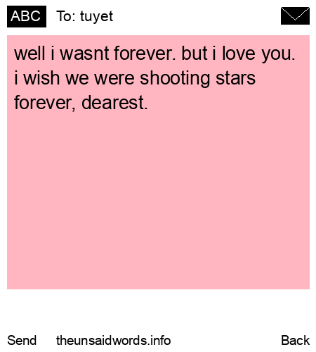 unsent message to tuyet