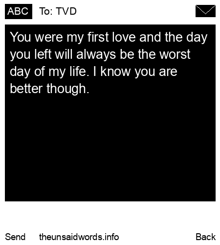 unsent message to TVD