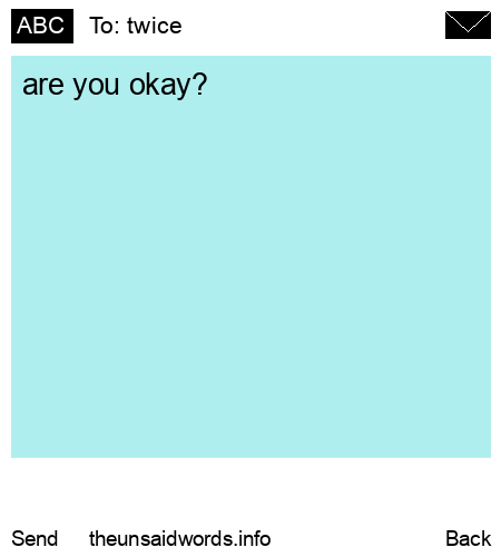 unsent message to twice