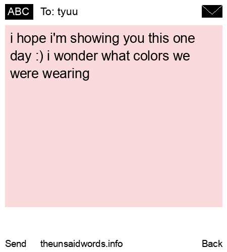 unsent message to tyuu