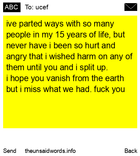 unsent message to ucef