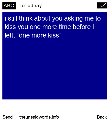 unsent message to udhay