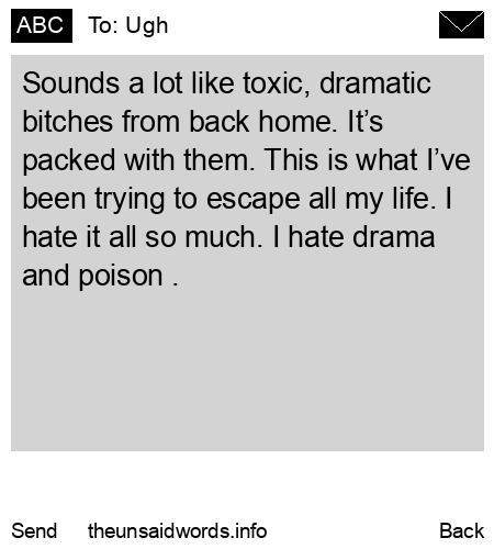 unsent message to Ugh