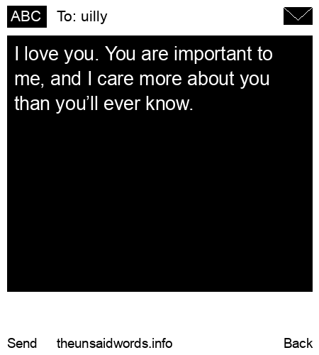 unsent message to uilly