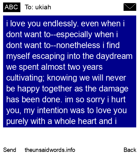 unsent message to ukiah