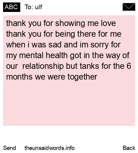unsent message to ulf